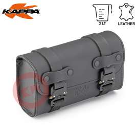 KMLW02 Borsello forcella kappa in pelle MOTO CAFE RACER CUSTOM HARLEY DAVIDSON