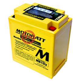 Batteria potenziata MOTOBATT MB10U 12V 14.5AH Sigillata Pronta all’uso Yuasa YB10L-B YB10L-A2