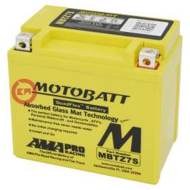 Batteria MOTOBATT MTZ7S 12V 6.5AH Sigillata Pronta all’uso sost. Yuasa YTX5L-BS / YTZ6S / YTZ7S