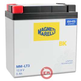 Batteria Magneti Marelli a litio MM-LT3 BMS 51913 12N20AH LIFE PO4 12.8V 64Wh 300CCA 4 Poli