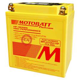 Batteria a litio MPLX14AU-HP Motobatt LifePo4 13.2V 300CCA 4 Poli