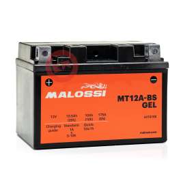 YT12A-BS BATTERIA MALOSSI MBT12A-BS SIGILLATA AL GEL 12V 10AH SPUNTO 175A