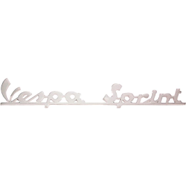 TARGHETTA SCRITTA POSTERIORE VESPA 150 SPRINT VLB1T 1965-1974 CORSIVO RIF. PIAGGIO 90663