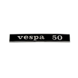 TARGHETTA SCRITTA POSTERIORE VESPA 50 SPECIAL R L N VA51T RIF. PIAGGIO 152509