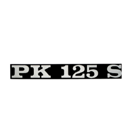 TARGHETTA SCRITTA VESPA PK 125 S SCOCCA LATERALE RIF. ORIGINALE PIAGGIO 195635