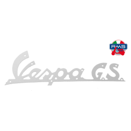 TARGHETTA SCRITTA VESPA GS 150 IN METALLO SCUDO ANTERIORE RIF. PIAGGIO 023902