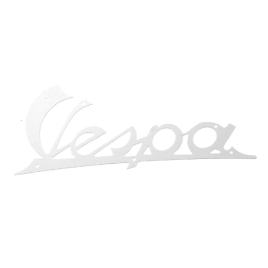 TARGHETTA SCRITTA VESPA 125 VN1T VN2T VNA1T IN METALLO SCUDO ANTERIORE RIF. PIAGGIO 023569