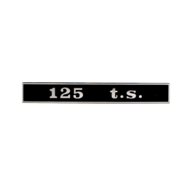 TARGHETTA SCRITTA SCOCCA POSTERIORE VESPA 125 TS RIF. PIAGGIO 156202