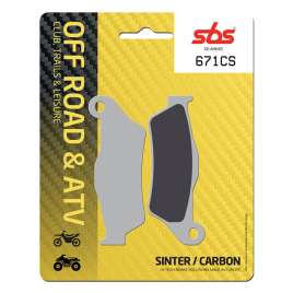 SBS 671CS CARBON PASTIGLIE FRENO POSTERIORE