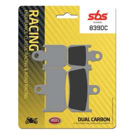SBS 839DC DUAL CARBON RACING PISTA PASTIGLIE FRENO ANTERIORE