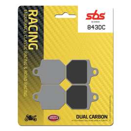 SBS 843DC DUAL CARBON RACING PISTA PASTIGLIE FRENO ANTERIORE