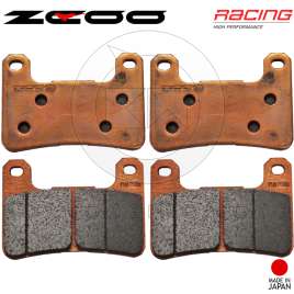 ZCOO KIT 4 PASTIGLIE RACING-EX T004 FRENO ANTERIORE