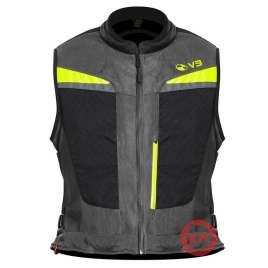 MOTOAIRBAG MAB v3.0 GRIGIO GILET MOTO SCOOTER 2 SISTEMI AIRBAG FAST LOCK