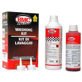 KIT PULIZIA LAVAGGIO FILTRO ARIA SPORTIVO RACING BMC OLIO + LIQUIDO WA250-500
