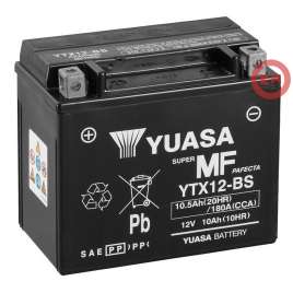 BATTERIA YTX12-BS ORIGINALE YUASA AGM 12V 10AH