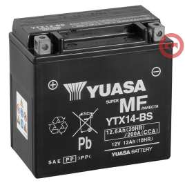 BATTERIA YTX14-BS ORIGINALE YUASA AGM 12V 12AH