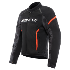 Giacca Moto estiva Uomo Dainese AIR FRAME 3 TEX JACKET Nero Rosso Fluo