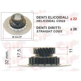INGRANAGGIO FRIZIONE VESPA PX 125-150 P125X P150X RIF. PIAGGIO 113069