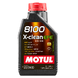 MOTUL 8100 X-Clean EFE 5W-30 100% Sintetico 1L Olio motore Auto ACEA C2/C3 API SP