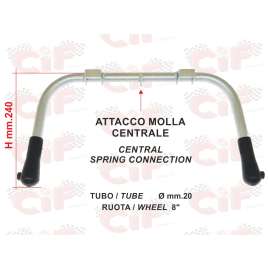 CAVALLETTO CENTRALE ZINCATO  RUOTA 8 VESPA SUPER  125 VNB3T 150 VBB1T
