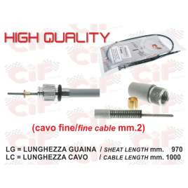 TRASMISSIONE CONTACHILOMETRI CAVO mm. 2 VESPA 125 51/62 VESSPA 150 54/62 RUOTA 8