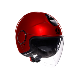 Casco JET Moto scooter AGV ETERES E2206 MONO CORSA RED Rosso Lucido