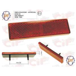 Catarinfrangente Siem Omologato Mm.90X25 (Spessore Mm.7)-Interasse Pioli Fissaggio Mm.50