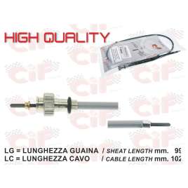 TRASMISSIONE CONTACHILOMETRI CAVO COMPLETO VESPA PX PE 125 150 200 RIF. PIAGGIO 174161