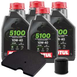 KIT TAGLIANDO BENELLI TRK / X 502 2017-2020 KIT 4L MOTUL 5100 10w40 FILTRO OLIO/ARIA