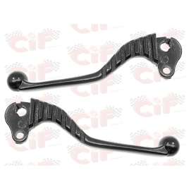 COPPIA LEVE IN ALLUMINIO SAGOMATE NERE VESPA 50 SPECIAL 125 PRIMAVERA ET3 PX ARCOBALENO