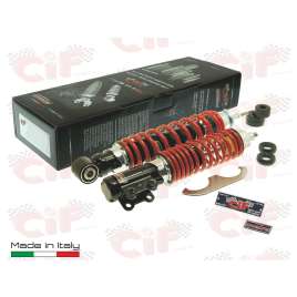 KIT SPORT TUNING ROSSO CARBONE AMMORTIZZATORE ANTERIORE + POSTERIORE VESPA ET4 125-150 LX 125 150