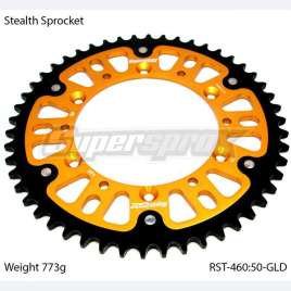 CORONA SUPERSPROX STEALTH ORO PASSO 520 50 DENTI KAWASAKI KXE F 450 2009