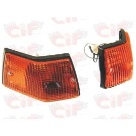 Coppia Frecce Posteriori Arancio Vespa PX 125-150 200