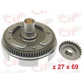 CAMPANA FRIZIONE RAPPORTI z 27x69 DENTI DIRITTI VESPA 125 PRIMAVERA ET3 PK 125