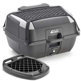 BAULETTO GIVI B45+ 45LT NERO CON PIASTRA MONOLOCK SCHIENALINO E RETE PER MOTO SCOOTER