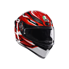 Casco Moto Integrale AGV K1 S AGV E2206 LION BLACK/RED/WHITE