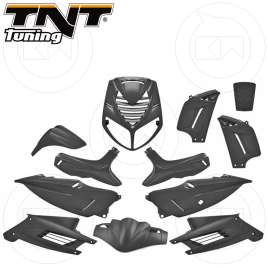 KIT CARENE 13 PEZZI COMPLETO VERNICIATA NERO METAL PEUGEOT SPEEDFIGHT 2 50 1997-2014