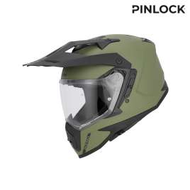 CASCO MOTO INTEGRALE ACERBIS ASSAULT ADVENTURE ENDURO VERDE MILITARE
