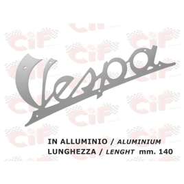TARGHETTA VESPA IN ALLUMINIO ANTERIORE VESPA 125 VN1-VN2 VNA1-VNA2