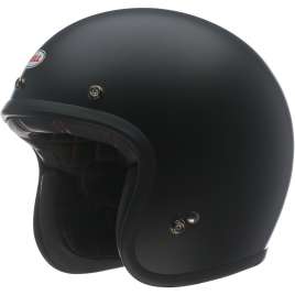Casco Bell Custom 500 Nero Opaco Vintage Matte Black Solid Helmet Moto Custom