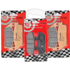 PASTIGLIE FRENO BREMBO ANTERIORE POSTERIORE per SUZUKI BURGMAN 650 2002 > 2020