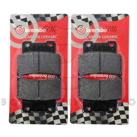 4 PASTIGLIE FRENO ANTERIORI BREMBO CARBON CERAMIC 07100 KYMCO XCITING i 400