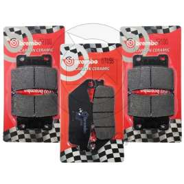 KIT PASTIGLIE FRENO BREMBO ANTERIORI + POSTERIORI PER KYMCO XCITING 400 i 