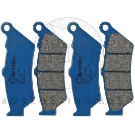 4 PASTIGLIE FRENO ANTERIORI BREMBO APRILIA ETV CAPO NORD RALLY RAID 1000 HONDA NTV DEAUVILLE 650