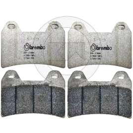 4 PASTIGLIE FRENO ANTERIORI BREMBO CARBON RACING APRILIA RS REPLICA 250 