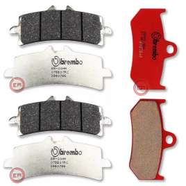 PASTIGLIE FRENO BREMBO ANTERIORI + POSTERIORI MV AGUSTA BRUTALE RR 1078