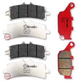 PASTIGLIE FRENO BREMBO ANTERIORI + POSTERIORI TRIUMPH DAYTONA R TRIPLE 675 2011-2012