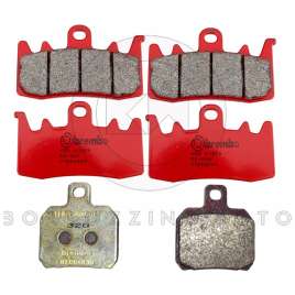 PASTIGLIE FRENO BREMBO ANTERIORI +POSTERIORI DUCATI HYPERMOTARD SP 821 ABS