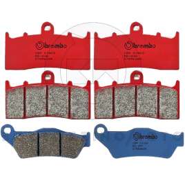 KIT PASTIGLIE FRENO BREMBO ANTERIORI + POSTERIORI PER BMW R 1150-1200 R
