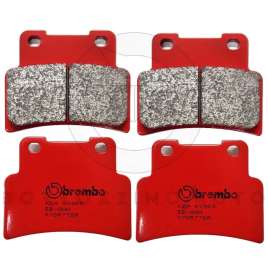 4 PASTIGLIE FRENO ANTERIORI BREMBO SINTERIZZATE APRILIA DORSODURO-ABS 750 